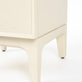 Zuiver June Design Nachtkastje Beige Hout - 45x45x60cm.