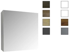 Sanicare Spiegelkast Qlassics Ambiance 60 cm. 1 dubbelzijdige spiegeldeur rechtsdraaiend Belluno-eiken