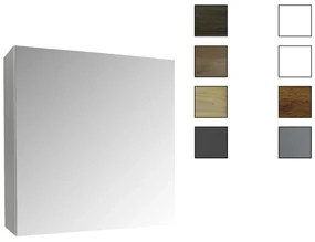 Sanicare Spiegelkast Qlassics Ambiance 60 cm. 1 dubbelzijdige spiegeldeur rechtsdraaiend Belluno-eiken