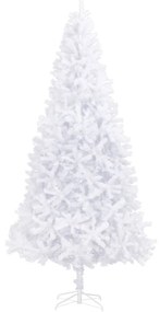 vidaXL Kunstkerstboom met LED's en kerstballen 300 cm wit