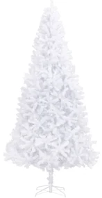 vidaXL Kunstkerstboom met LED's en kerstballen 300 cm wit