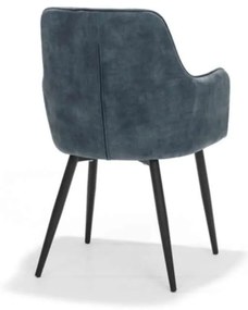 Eetkamerstoel - Donovan - stof Adore blauw