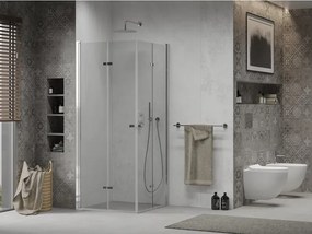 Mexen Lima Duo opvouwbare douchecabine 90 x 90 cm, transparant, chroom - 856-090-090-02-00