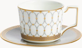Koffiekopje & schoteltje Renaissance van beenderporselein