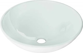 Mexen Mira glazen opbouw wasbak 42 x 42 cm, wit - 24124230