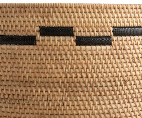 Gevlochten mand in rotan H35 cm, Andria