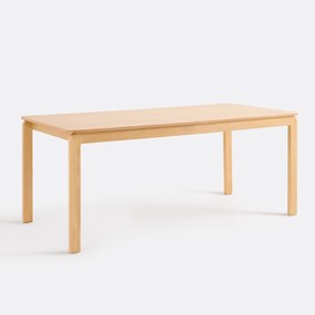 Uitschuifbare eettafel, eikenfineer, 6 tot 8 couverts, Talet