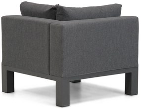 Hoek loungeset 5 personen Aluminium/Outdoor textiel/Aluminium/teak Grijs  Lifestyle Garden Furniture Club/Pacific