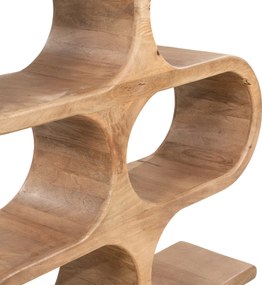 Open Kast Van Mango Hout Hoog - 120x31x150cm.