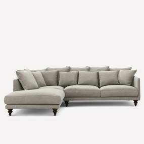 Chenille fluwelen hoekbank, Lazare