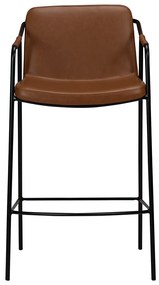 Dan-Form Boto Lage Barkruk Minimalistisch Design Bruin Kunstleer