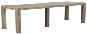 Dining Tuintafel rechthoekig 300 x 100 cm Teak Old teak greywash Brighton