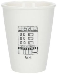 Gevel mok, Gent, porselein, 200 ml