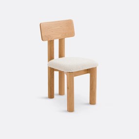 Stoel in eik en bouclette, Desna