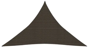 vidaXL Zonnezeil 160 g/m² 3,5x3,5x4,9 m HDPE bruin