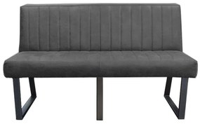 Eetkamerbank - Hengelo - leer Missouri antraciet 09 - 180 cm