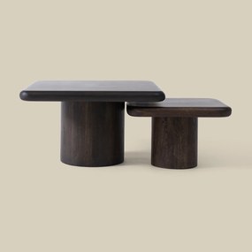 Vierkante Salontafel Met Ronde Hoeken 50x50 - 50 X 50cm.