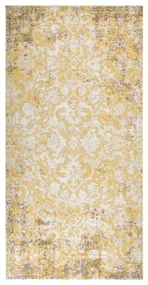 vidaXL Buitenkleed platgeweven 100x200 cm geel