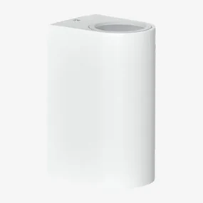 Buitenwandlamp In Aluminium Met 2 Pevot Lichtpunten Wit & ↑15 Cm - Sklum
