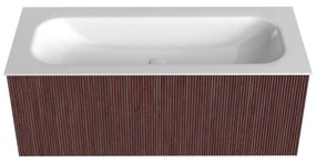 Mondiaz Kurve 110cm badmeubel ruby met 1 lade en wastafel big medium midden zonder kraangat