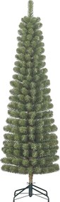 Charlton Pilar smalle kunstkerstboom - 185 cm - groen - Diameter 53 cm - 280 tips - metalen voet