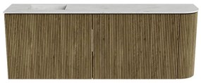 Mondiaz Joya DLux 110cm toiletmeubel ronding rechts dusk met wastafel faye links zonder kraangat opalo