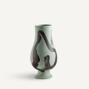 Vaas in mat keramiek, H33 cm, Skall