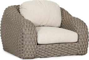 Stoel en Bank Loungeset 5 personen Rope Taupe  Santika Furniture Santika