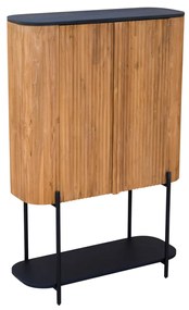 Tower Living Teakhouten Wandkast Met Ribbels Palazzo - 105x0x0cm.