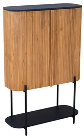 Tower Living Teakhouten Wandkast Met Ribbels Palazzo - 105x0x0cm.
