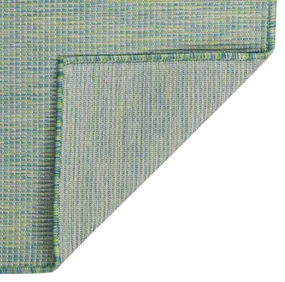 vidaXL Buitenkleed platgeweven 160x230 cm turquoise