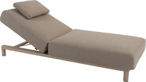 Seasons Madeira Sunbed With Cushion And Head Support Latte Textiel Taupe