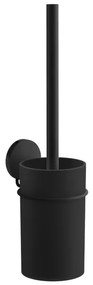 Smedbo Beslagsboden WC-borstelgarnituur - 8.3x35cm - zelfklevend - RVS Mat Zwart BB333