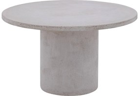 Goossens Salontafel Stone rond, beton beige, urban industrieel, 50 x 31 x 50 cm