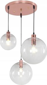 Hangende glazen plafondlamp LASSI 20+25+30 cm