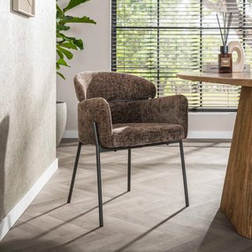 Comfortabele Eetkamerstoel Bruin