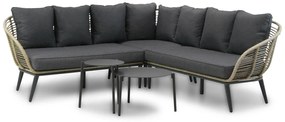 Hoek loungeset  Wicker Taupe 4 personen Coco Coco Leonardo