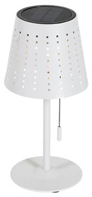 Buiten tafellamp wit incl. LED 3-staps dimbaar oplaadbaar en solar - Ferre