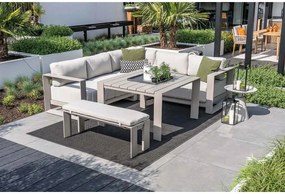 Garden Impressions Malakka loungebank 3-delig - taupe