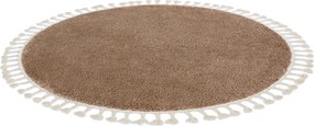 Tapijt BERBER 9000 ROND beige, Berber marokkaanse shaggy