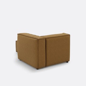Modulaire longchair van getextureerde stof, Seven