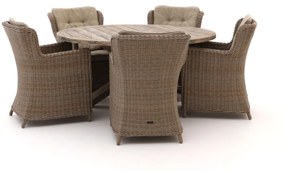 Intenso Milano/ROUGH-Y ø 150cm dining tuinset 6-delig