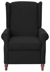 vidaXL Fauteuil verstelbaar stof zwart
