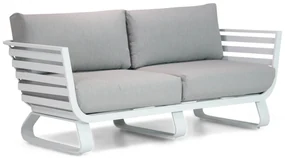 Santika Furniture Santika Sovita Stoel-bank Loungeset Aluminium Wit 3-delig