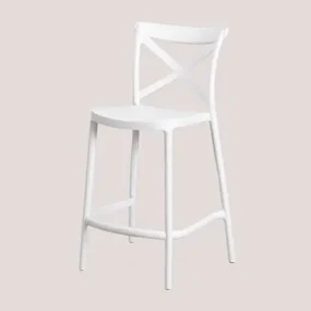 Set Van 4 Otax Hoge Stapelbare Tuinkrukken Wit & ↑65 Cm - Sklum