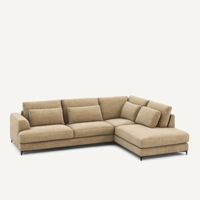 Omvormbare hoekbank rechts, van stevig katoen, MARSILE
