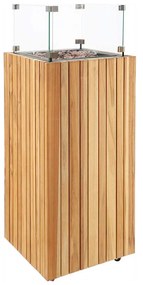 Cosi Fires Cosipillar square sfeerhaard - teak