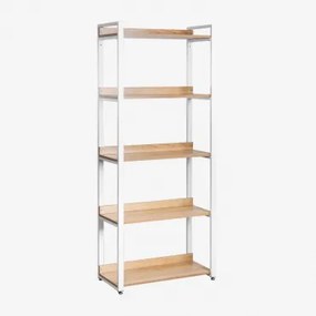 Ariaster Stalen En Mdf Boekenplank Natuurlijk - Sklum