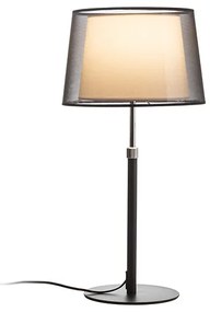 RENDL R12484 ESPLANADE tafellamp, decoratief transparant zwart/wit Chroom