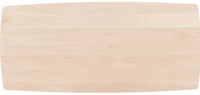 Goossens Excellent Eettafel Floyd, Semi rechthoekig 220 x 100 cm